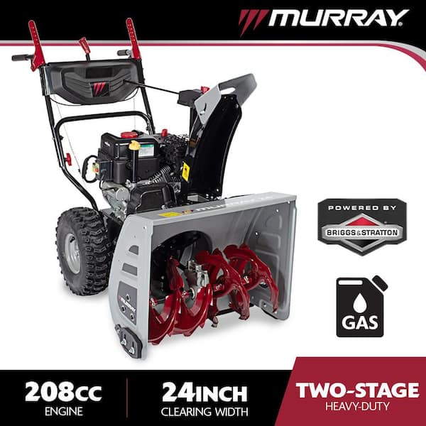 24 in. 208cc Self-Propelled 2-Stage Gas Snow Blower with Electric Start