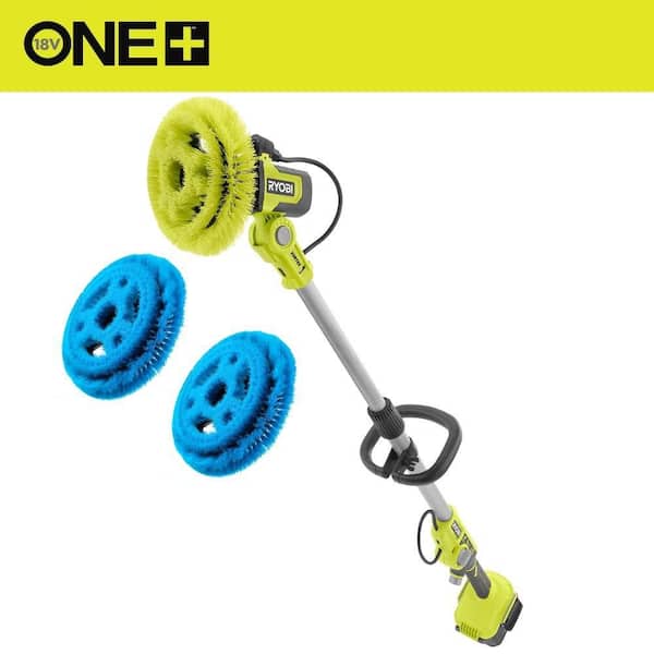 ONE+ 18V Cordless Soap Dispensing Scrubber (Tool Only) with (2) 9 in. VORTEX Soft Bristle Brushes