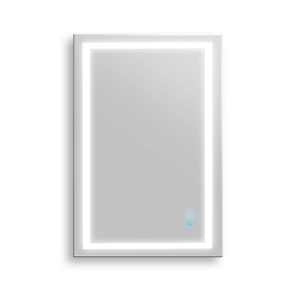Edvivi 36 in. W x 24 in. H Frameless Rectangular LED Light Bathroom Vanity Mirror WL2436 The