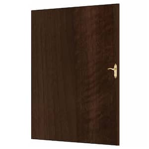 Faux Wood Peel and Stick PVC Door Skin in Medium Walnut Wall Applique  4 ft. x 7 ft.