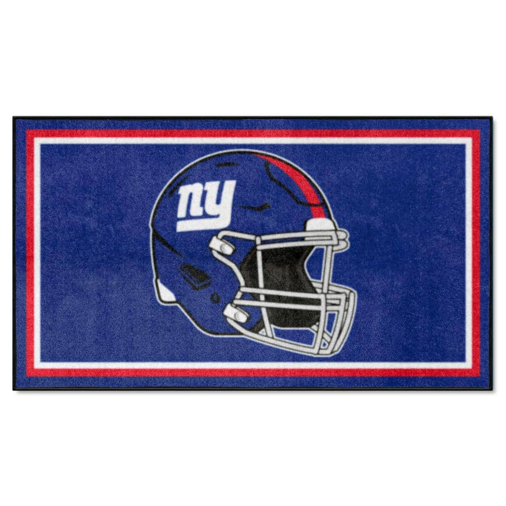 FANMATS New York Giants Blue 3 ft. x 5 ft. Plush Area Rug 38314 - The ...