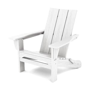 Brown Classic Folding HDPE Plastic Adirondack Chair