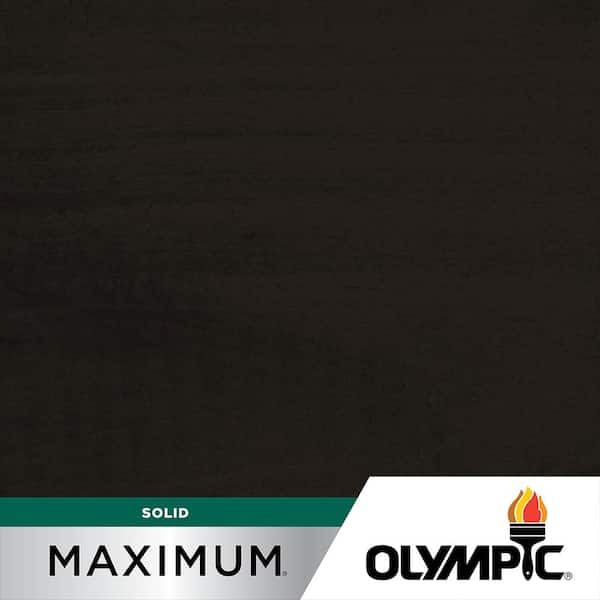 Olympic Maximum 5 gal. Ebony Solid Color Exterior Stain and Sealant in One