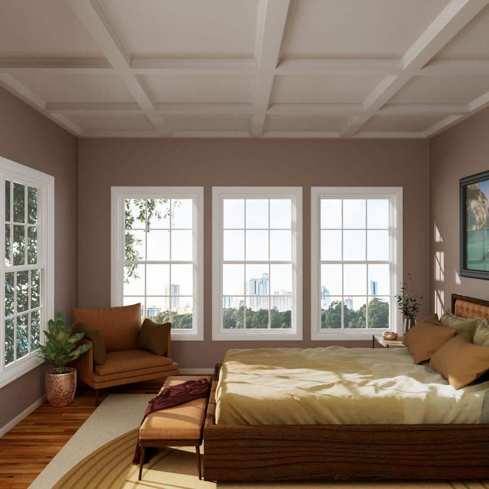 Gray Primed Polyurethane Geometric Window and Door Casing