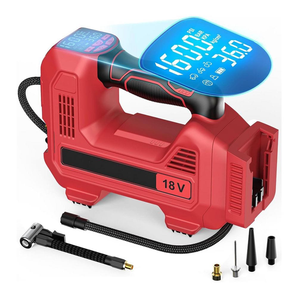 Cordless 160 PSI Portable Electric Air Compressor Portable for 18V Battery with Digital Pressure Gauge and Flashlight price history on PriceWatchPro