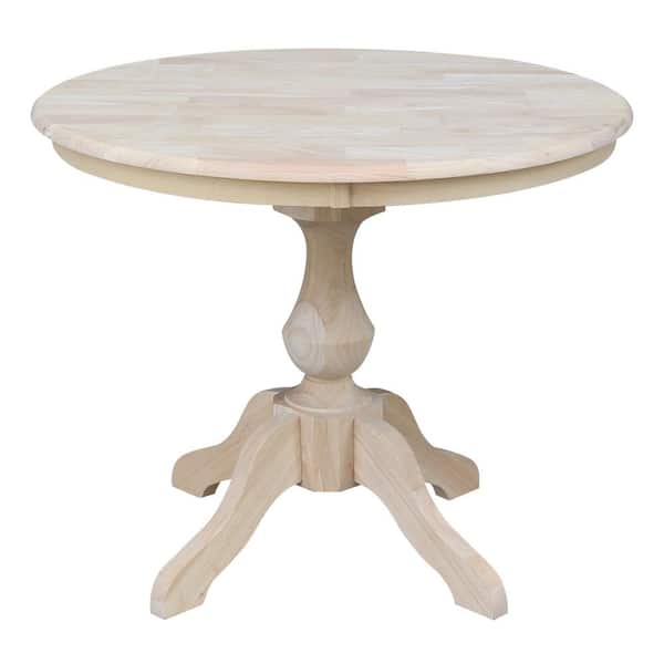 International Concepts Sophia Ready to Finish 36 in. Unfinished Round Dining Table