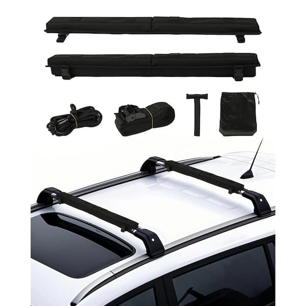 Soft Roof Rack Pads, 30 in. Universal Car Roof Rack Pad for Various Crossbars, 176 lbs. Loading Luggage Kayak Carrier