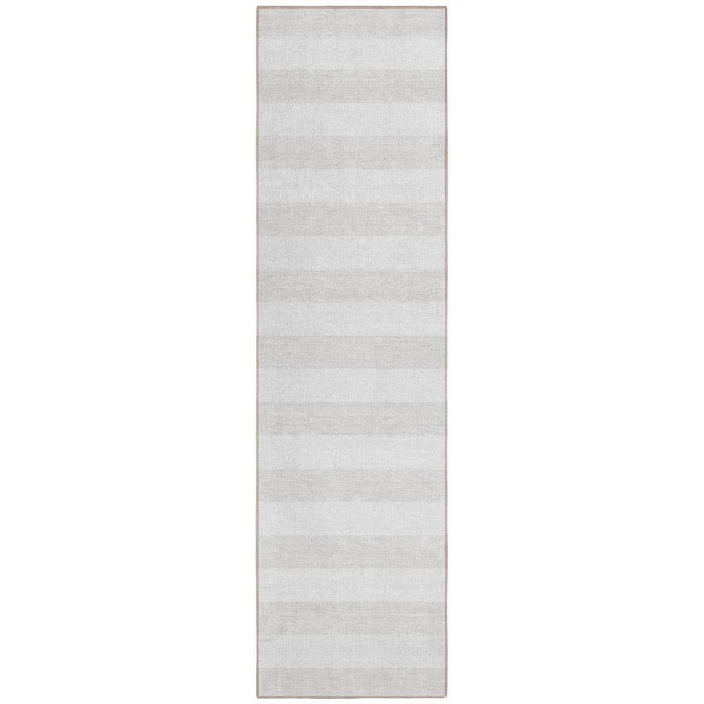 Ivory 2 ft. x 8 ft. Woven Striped Polyester Runner Indoor / Outdoor Area Rug price history on PriceWatchPro