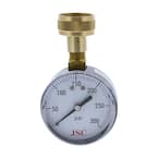 300 psi Water Test Gauge with 3/4 in. Hose Connection