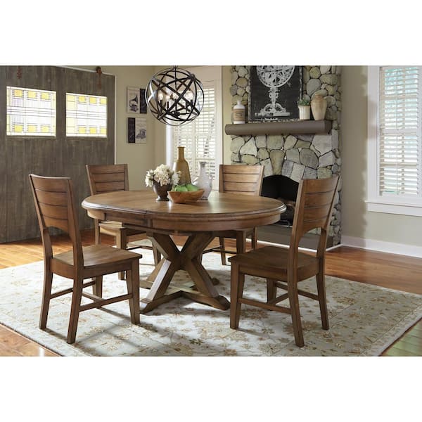 International Concepts Canyon Pecan Wood Dining Chair (Set of 2)