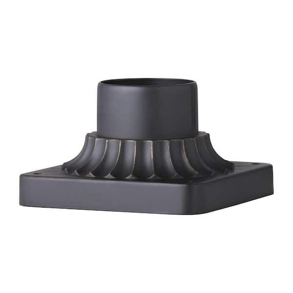 3 in. Antique Bronze Outdoor Die-Cast Aluminum Pier Mount Base