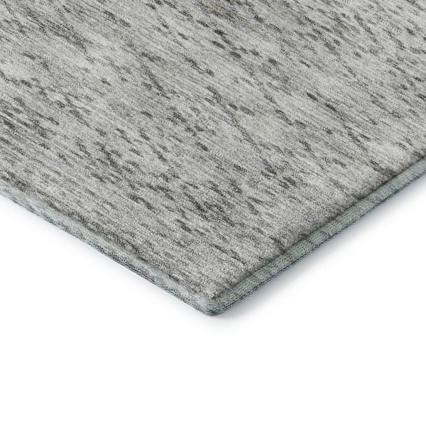 Mayfield Premium Machine Washable Abstract AMF2150 Gray 3 ft. x 5 ft. Area Rug