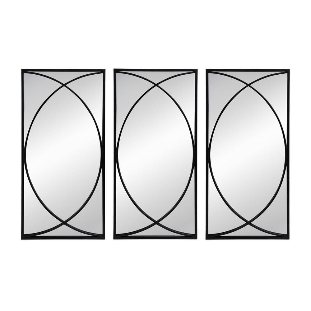 14.2 in. W x 31 in. H Modern Framed Rectangular Wall Mirror Home Decor for 