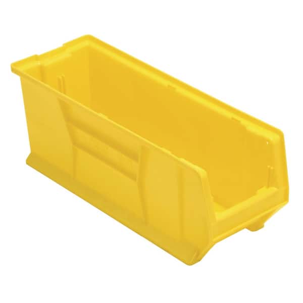24 in. Hulk 16.20 qt. Stack Bin in Yellow (6-Pack)