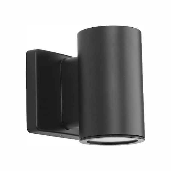 Progress Lighting Cylinders Collection 3" Graphite LED Modern Outdoor Small Wall Lantern Light