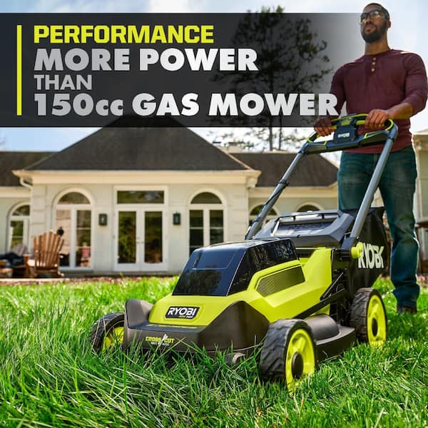 RYOBI - 40V HP Brushless 20" Cordless Electric Battery Multi-Blade Walk Behind Self-Propelled Lawn Mower-8.0Ah Battery & Charger