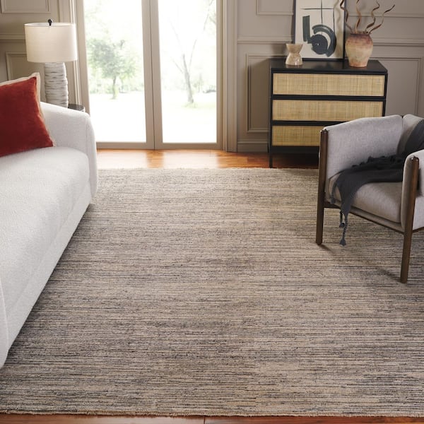 Izmir 10 ft. x 14 ft. Gray/Gold Solid Color Area Rug