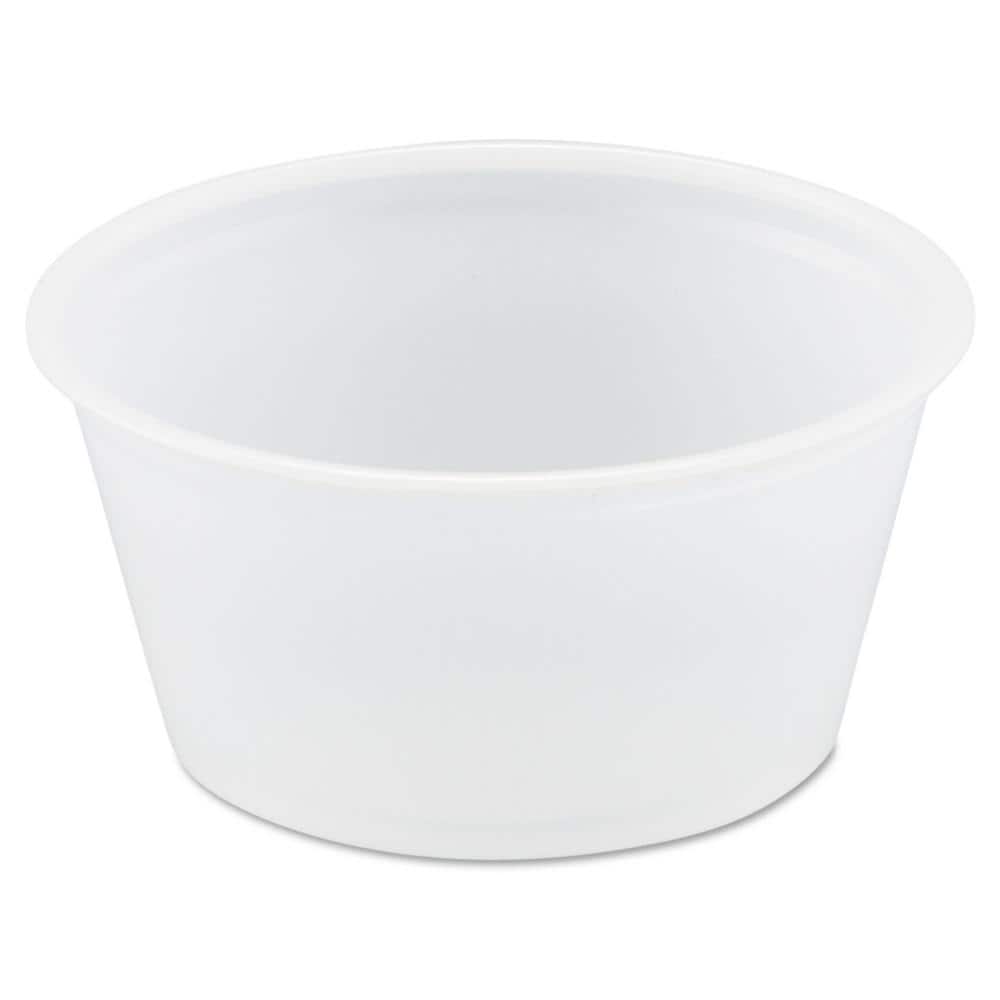 2 oz Plastic Clear Disposable Portion Cups Sauce Souffle Cup With
