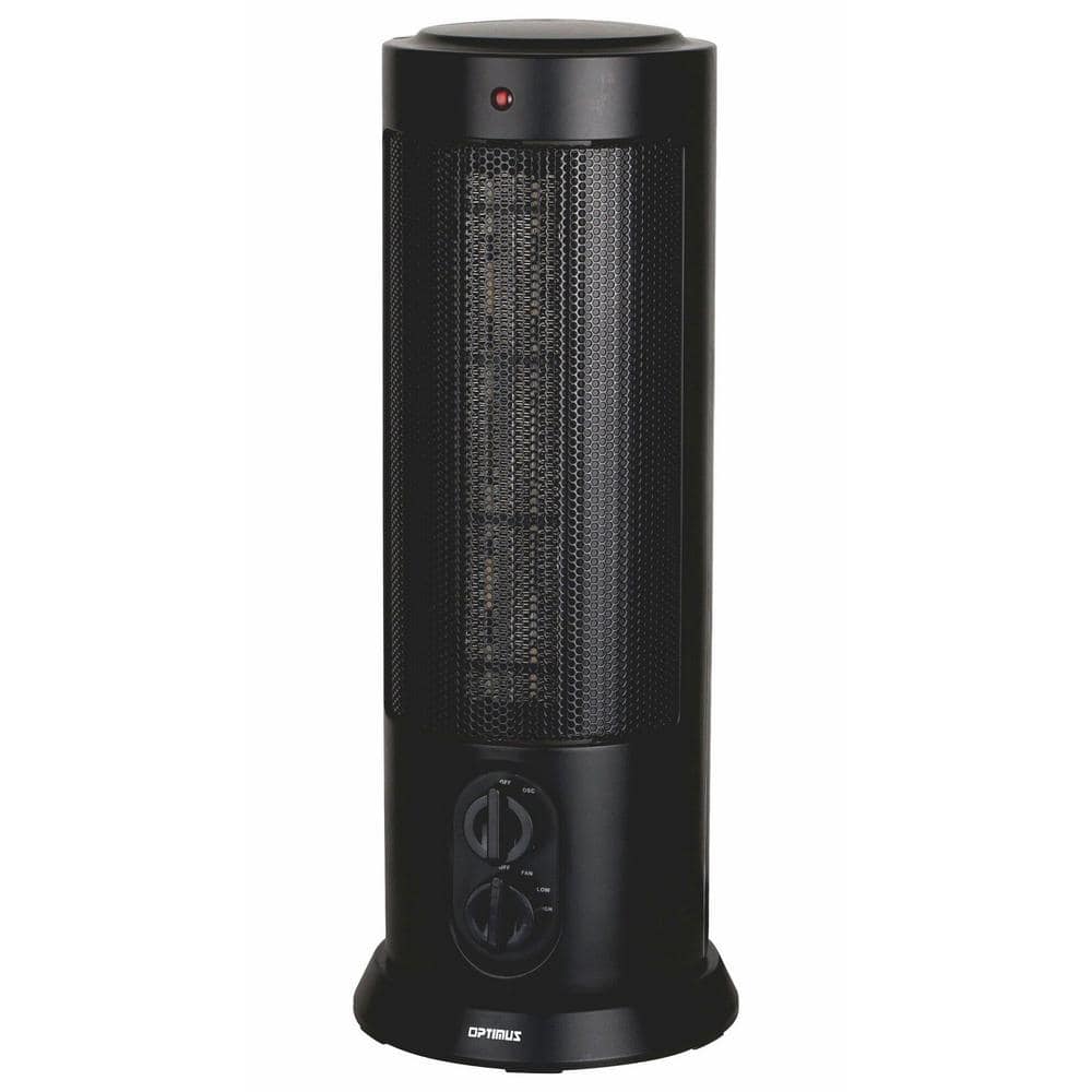 Reviews for Optimus 18 in. Oscillating Electric Forced Air Tower Heater ...