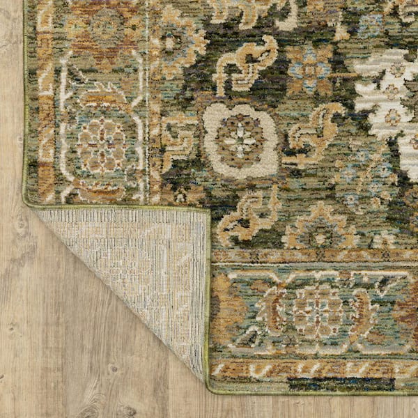 8' X 10' Beige And Ivory Striped Hand Tufted Area Rug