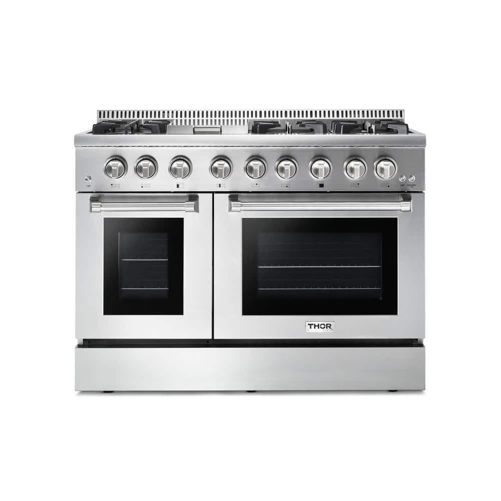 Thor Kitchen 48 inch Professional Dual Fuel Range in Stainless Steel