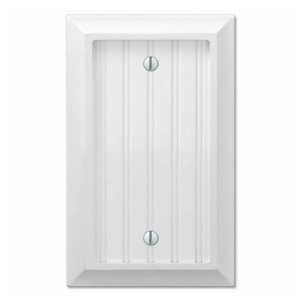 Cottage 1-Gang White Blank Plate BMC Wood Wall Plate price history on PriceWatchPro