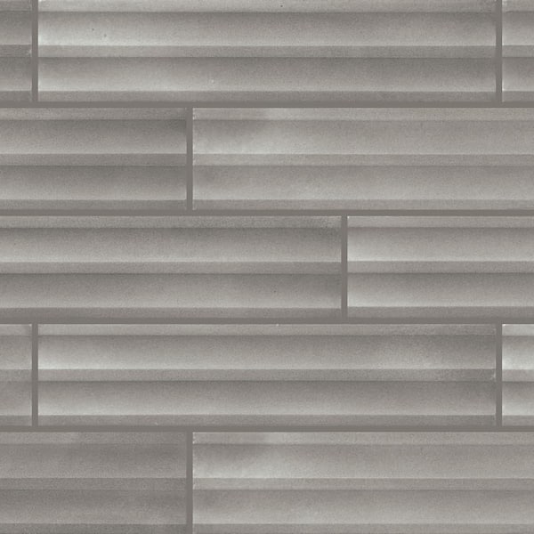 Daltile Indoterra Trail 2 in. x 9 in. Matte Porcelain Fluted Concrete Look Wall Tile (5.72 sq. ft./case)