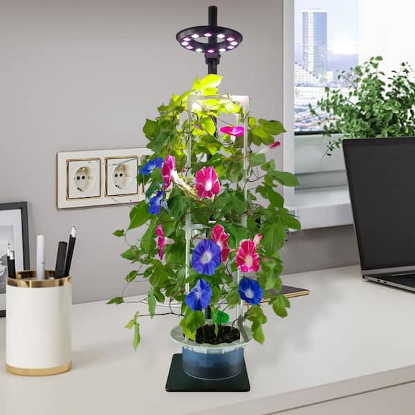 N/A Tall Indoor Plant Hydroponic Growing System w/ LED Grow Light