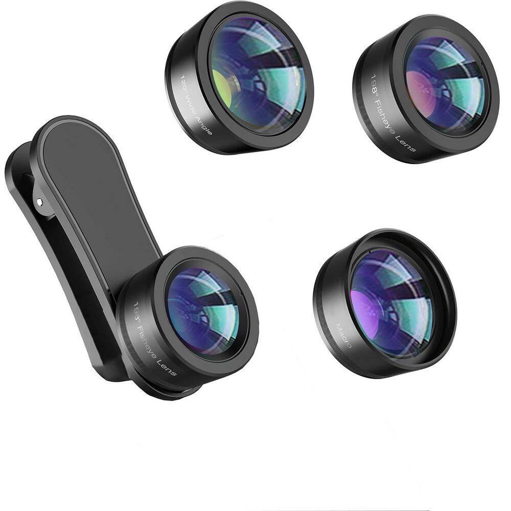 Kit 2 In 1 Per Cellulare: Obiettivo Ultra Grandangolare 0,45X E Macro 12,5X Con Clip, Custodia E Panno In Dotazione - 4