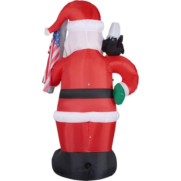 Philadelphia Eagles Green Outdoor Inflatable Santa