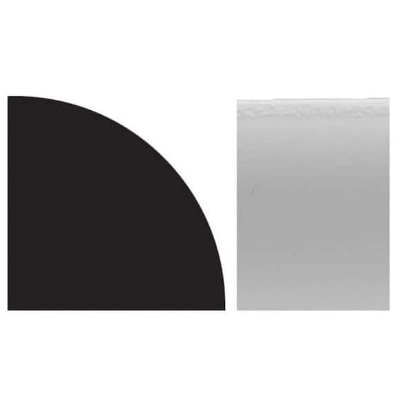 ECHON 2024 1/2 in. x 1/2 in. x 96 in. PVC Composite Quarter Round