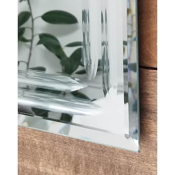Artloge Crushed Diamond Wall Mirror: 36 x 24 inch Rectangular Glass Silver  Vanity with Decorative Gl…See more Artloge Crushed Diamond Wall Mirror: 36
