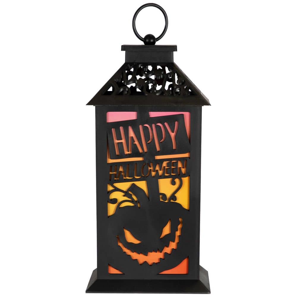 "LED Lighted Jack-O-Lantern Happy Halloween Lantern-11""-Black" price history on PriceWatchPro