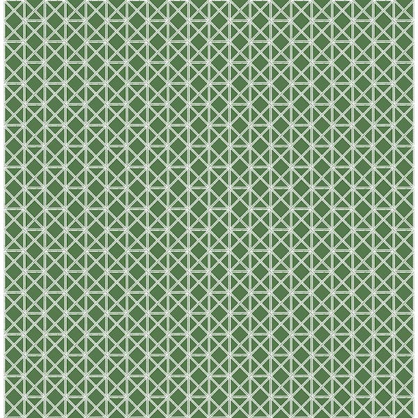 A-Street Prints Lisbeth Green Geometric Lattice Paper Strippable Roll (Covers 56.4 sq. ft.)