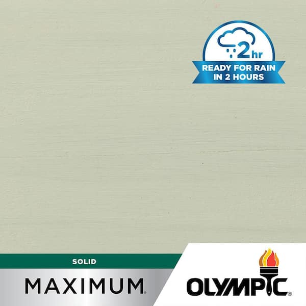 Olympic Maximum 1 gal.SC-1007 Avalanche Solid Color Exterior Stain and Sealer in One