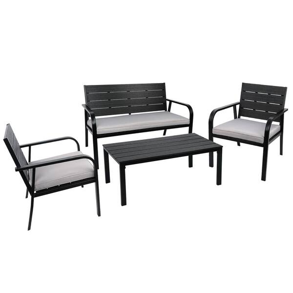 Garden metal sofa discount set