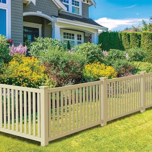 5 in. x 5 in. x 7 ft. Sand Vinyl Fence Corner Post