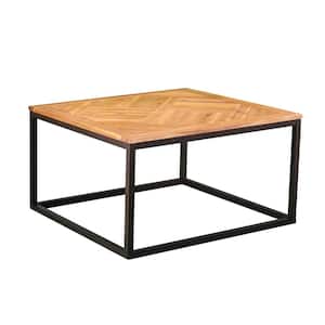 Bagley Black Square Wood Outdoor Coffee Table