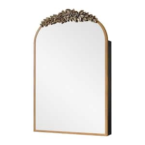 Tenleaf 15.75 in. W x 24.80 in. H Arch Wood Vintage Medicine Cabinet ...