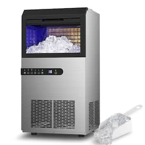 70 lbs. Freestanding Ice Maker in Stainless Steel with 33 lbs. Storage Bin Capacity