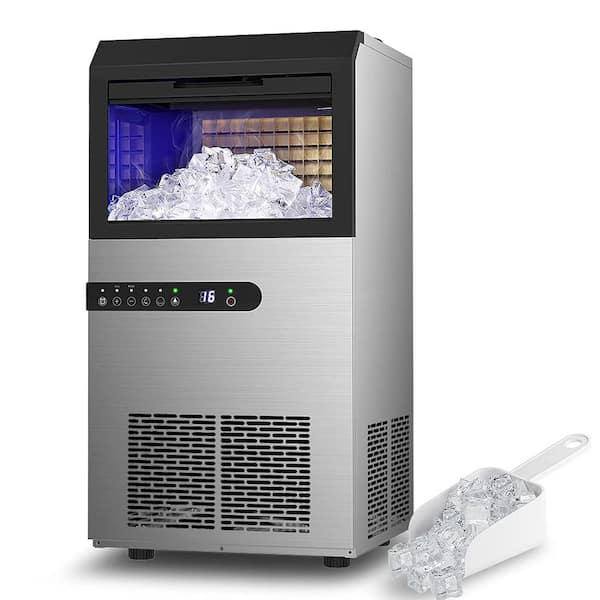 Commercial Ice Maker Machine 100LBS/24H with 33LBS Ice Storage Bin 