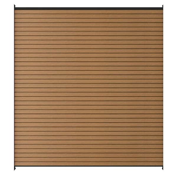 UltraEasy Fencing 6 ft. H x 6 ft. W Peruvian Teak Wood Plastic Composite Fence Panel 1 ft. Sample