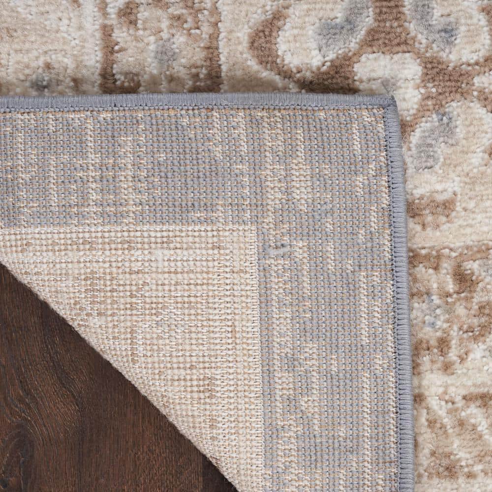 Handmade Blue and Ivory Medallion Synthetic 8' x 10' Area Rug