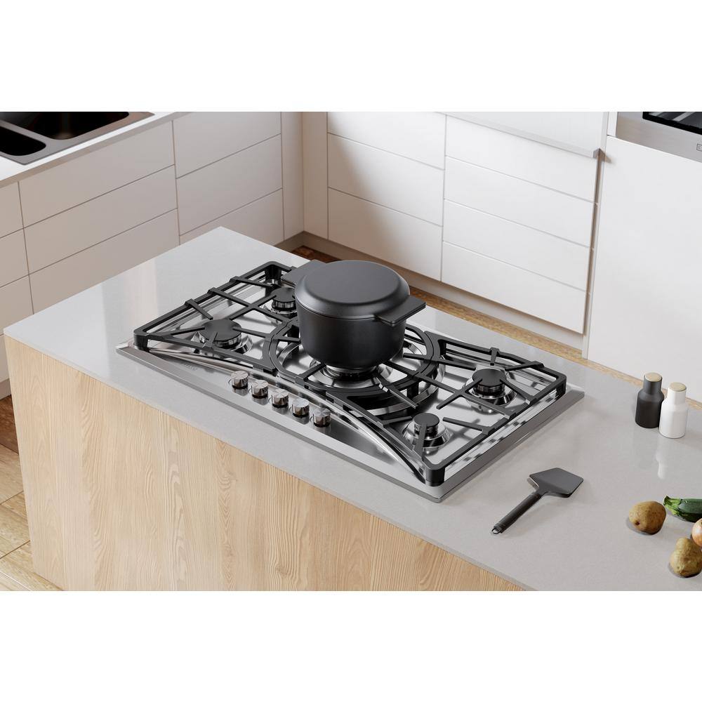 Empava 36" Stainless Steel 5 Burner Gas Cooktop