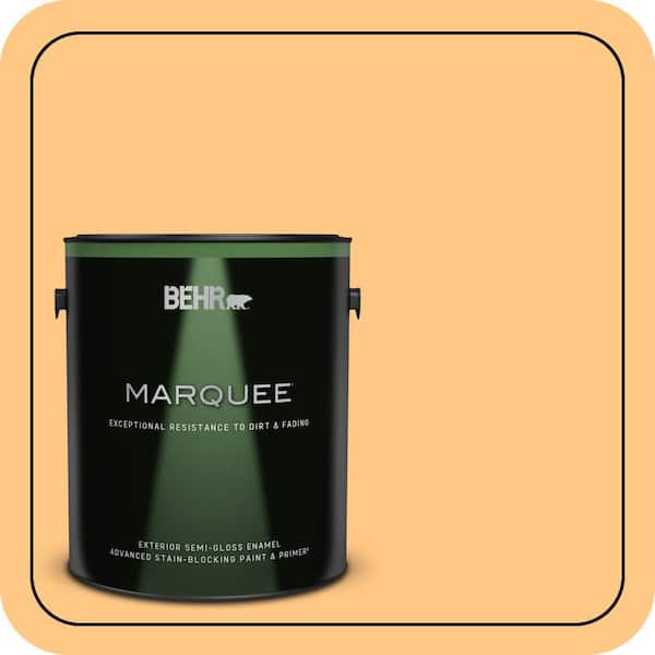 BEHR MARQUEE 1 gal. #290B-5 Torchlight Semi-Gloss Enamel Exterior Paint & Primer