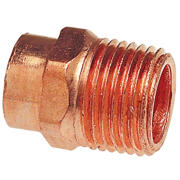 Everbilt 604 3/4 in. x 3/4 in. Wrot Copper Cup X MIP Adapter Pro