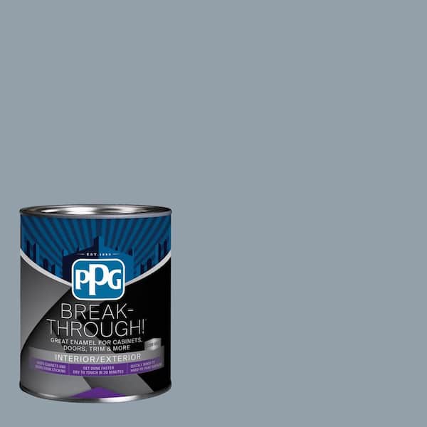 1 qt. PPG1041-5 Quicksilver Semi-Gloss Door, Trim & Cabinet Paint