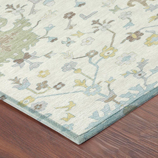 Chantille Machine Washable Indoor/Outdoor Abstract ACN2609 Ivory 10 ft. x 14 ft. Area Rug