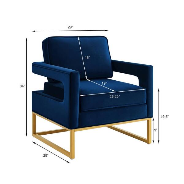 Navy reading chair sales