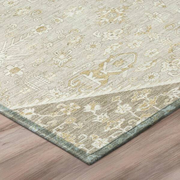 Chantille Machine Washable Indoor/Outdoor Abstract ACN3050 Linen 2 ft. x 3 ft. Accent Rug